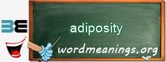 WordMeaning blackboard for adiposity